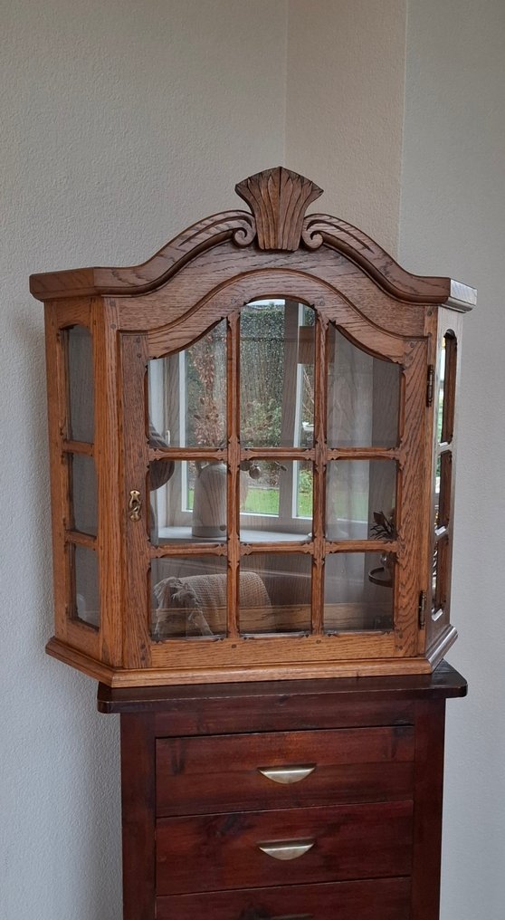Vitrine - Eikenhout - Magnifique pour l'âge. #2.1