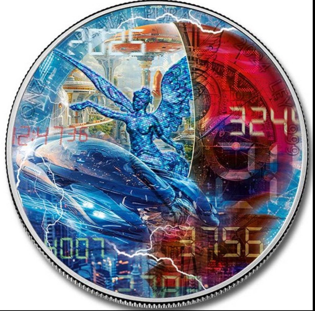 Mexiko. 1 Onza 2024 LIBERTAD TIME TRAVEL III. - 1 oz mit CoA (Ohne mindestpreis) #1.0