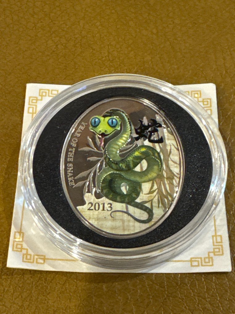 Niue. 1 Dollar 2013 'Year of the Snake - ' - 28,28g mit CoA  (Senza prezzo di riserva) #1.0