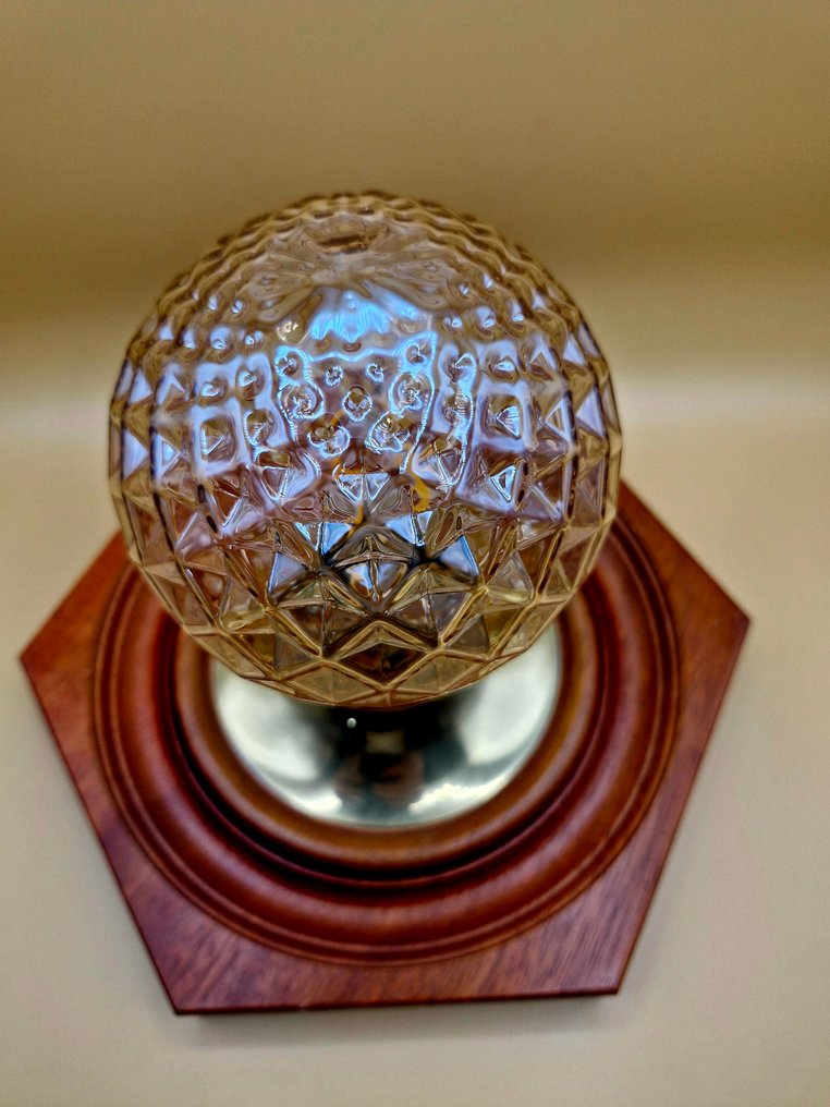 Hustadt Leuchten - Kinkiet - Drewno, Mosiądz #1.0