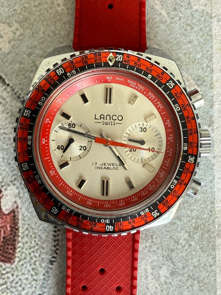 Lanco - Vintage Swiss Racing Chronograph “Tachymeter” - Senza prezzo di riserva - Uomo - 1970-1979 #1.0