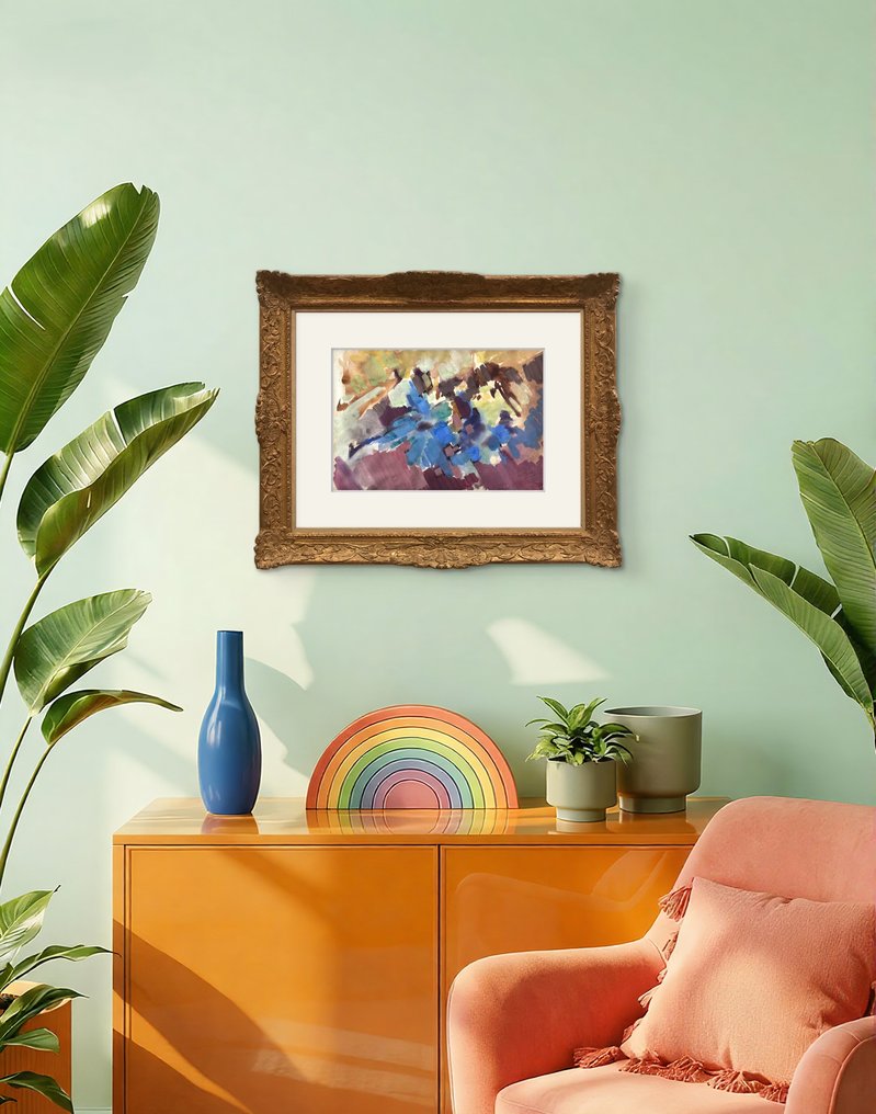 René Mels (1909-1977) - Composition abstraite chromatique #2.1