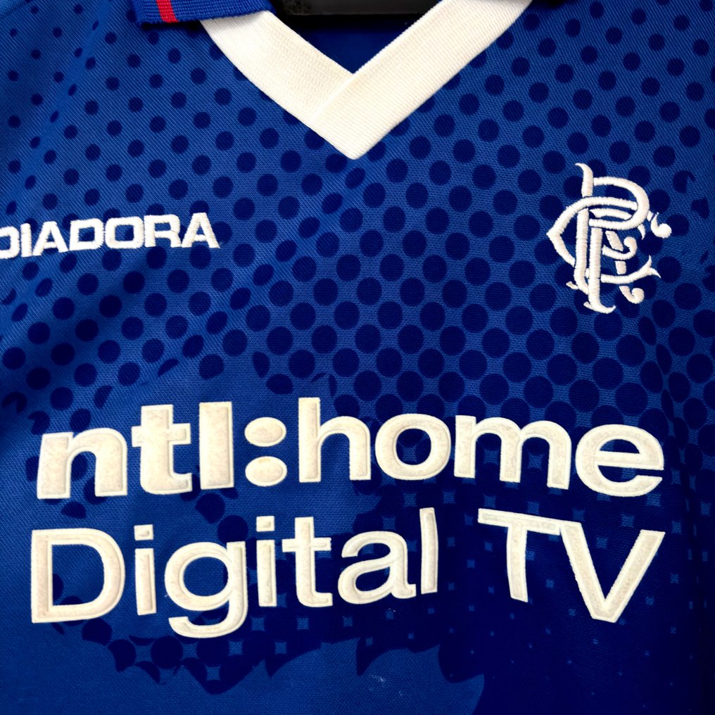 Rangers Glasgow - Britisch Liiga - 2002 - Jalkapallon pelipaita #1.0