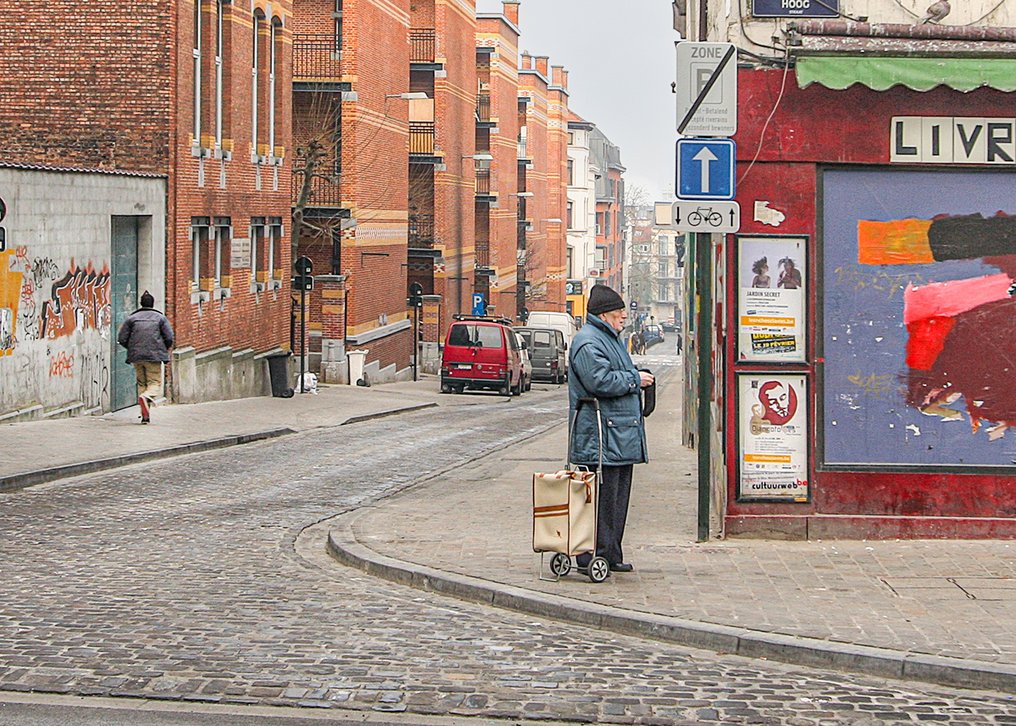 Hans Vos - man in de Marollenwijk, Brussel 2008 #3.2