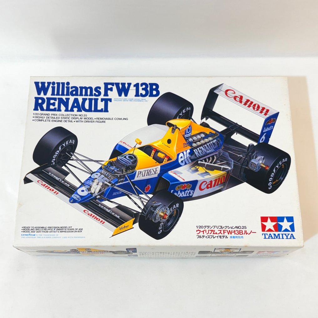 Tamiya 1:20 - 模型工具 - Williams FW-13B Renault - 20025 复古 1990年代 #1.0