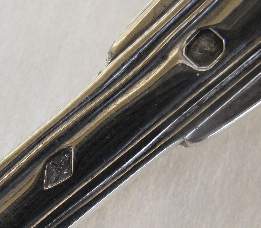 French Solid Silver - Κουτάλι σερβιρίσματος - Παρίσι 1838–1840, Minerva I Hallmark, Veyrat #4.3