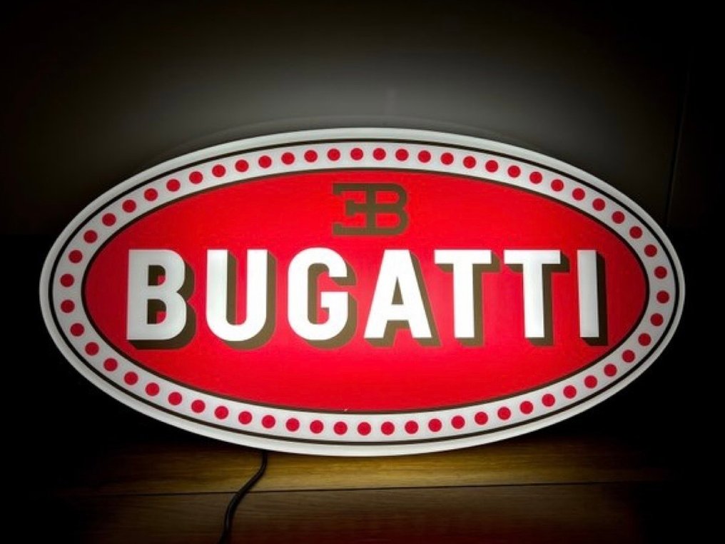 Sign - Bugatti - Large Bugatti Illuminated Sign Lightbox #1.0