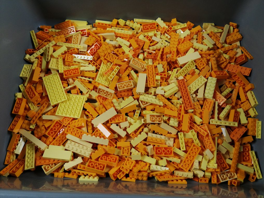 Lego Τουβλάκια - Lego - geen serie - Losse stenen Partij van 1000 Licht Gele tot Medium Oranje bouwstenen #1.0