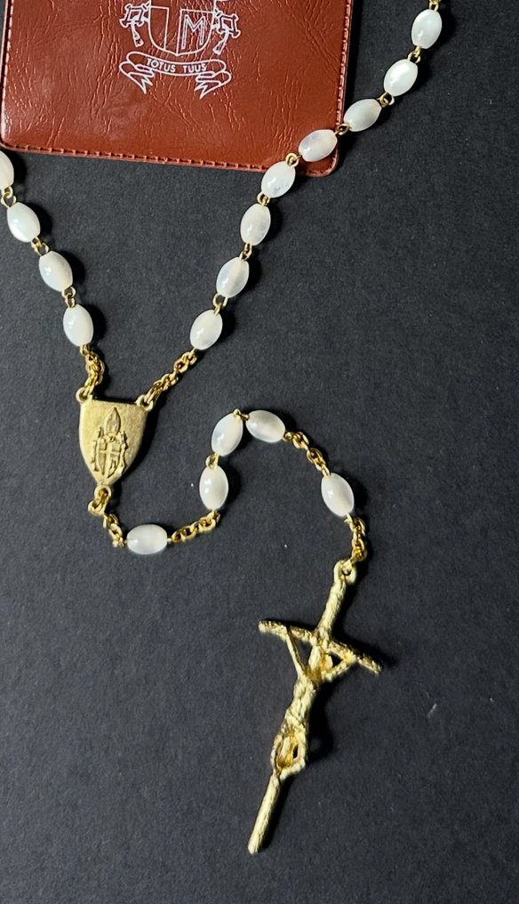  Ροζάριο - Pasta Vitrea - 1980-1990 - Papa Giovanni Paolo II  #1.0