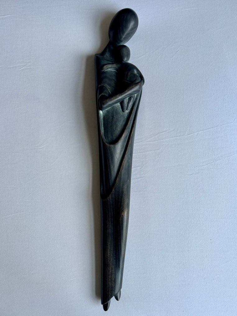 A. Moroder - Statue, Moeder met kind - 60 cm - Holz #1.0