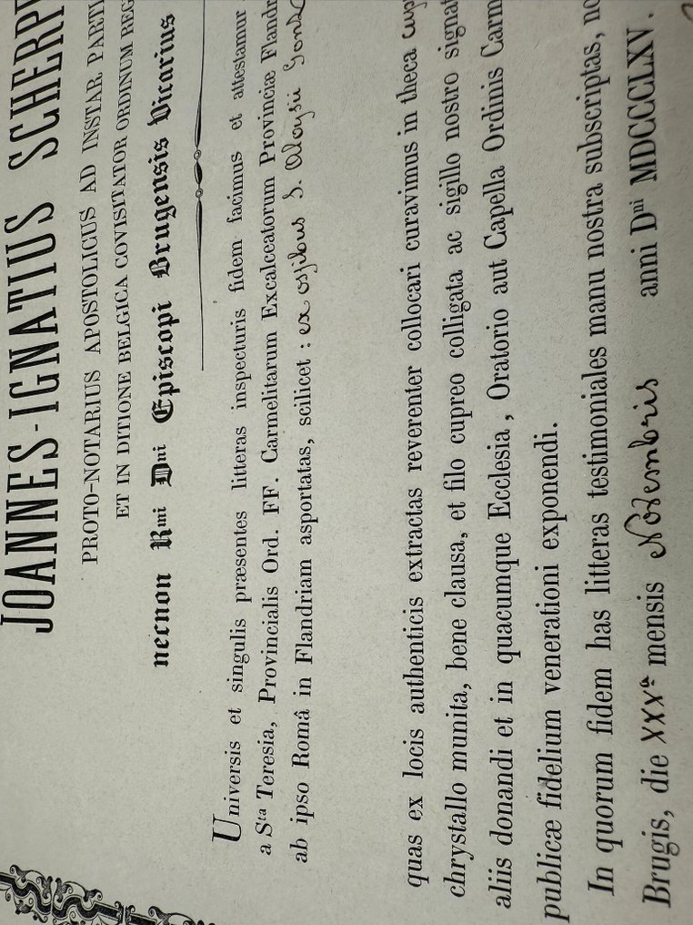 Relic document - Paper - 1850-1900 #4.3