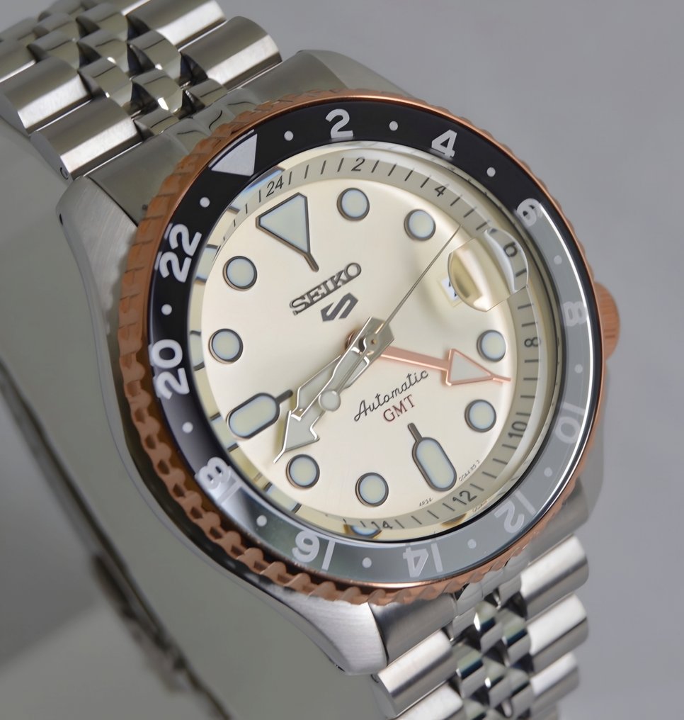 Seiko - 5 GMT Automatic Champagne Dial - Fără preț de rezervă - SSK046 - Bărbați - 2020+ #1.0