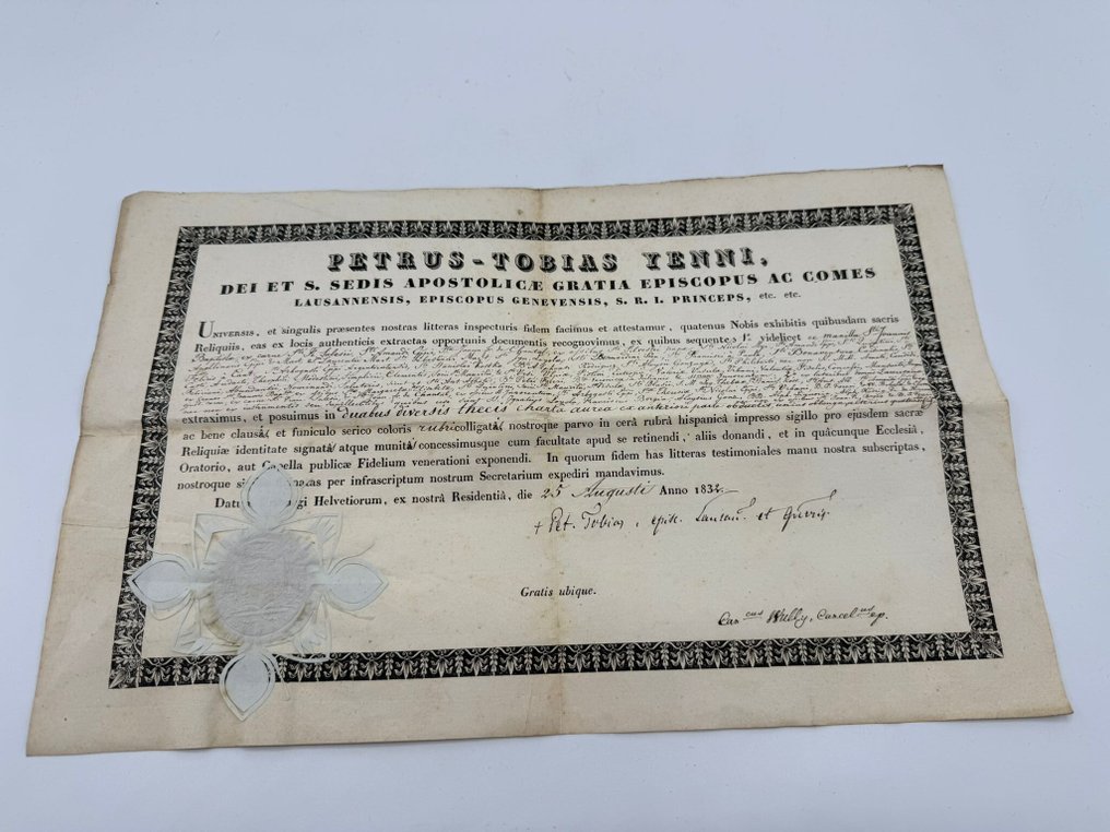 Multiple reliquary documents. - Paper - 1800-1850 #1.0