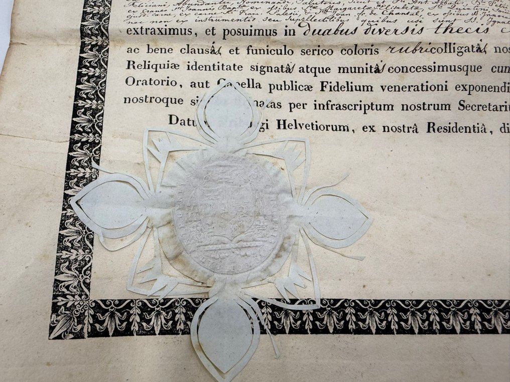 Multiple reliquary documents. - Paper - 1800-1850 #1.0