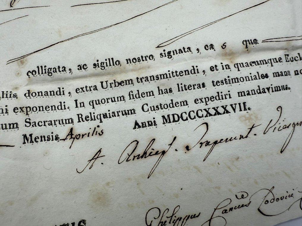 Relic document - Paper - 1800-1850 #4.3