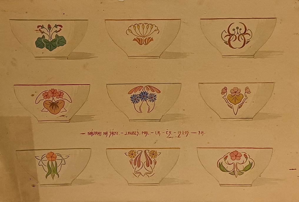 Decorazioni da parete - Design per ceramica. - Repubblica Ceca - Progetto originale #2.1