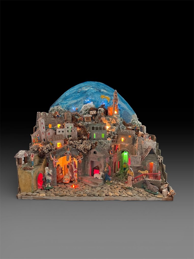 Crèche - Papier-mâché, Carton - Artisanal - 62 cm #4.3