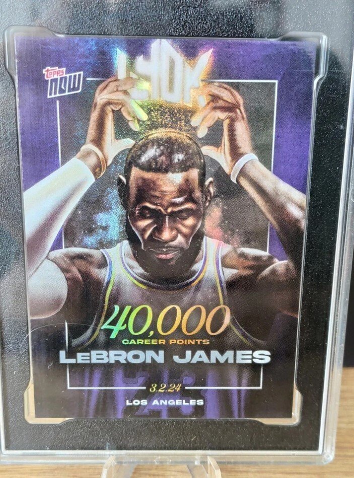 2023 Topps Now NBA LeBron James #LJ40K 40.000 Career Points - SGC 10 Graded card #2.1