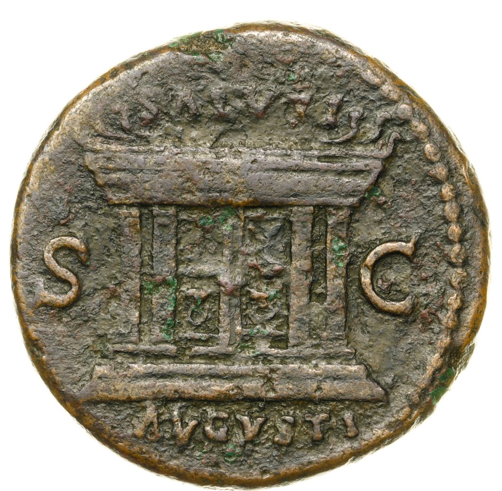 Ρωμαϊκή Αυτοκρατορία. Domitian (AD 81-96). As (Rectangular Altar). Rome mint 85 AD.  (χωρίς τιμή ασφαλείας) #1.0