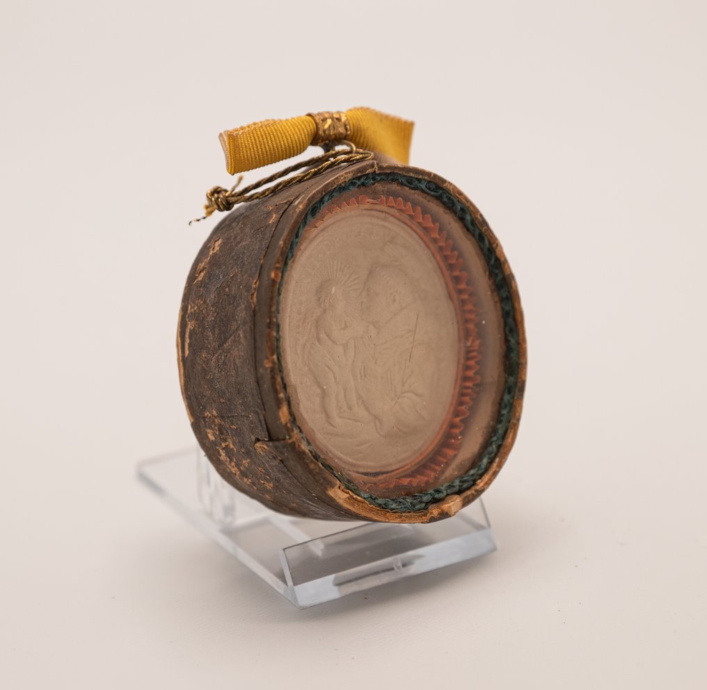 圣安东尼的Agnus Dei，带有圣物 - 蠟 - 1850-1900 #3.2