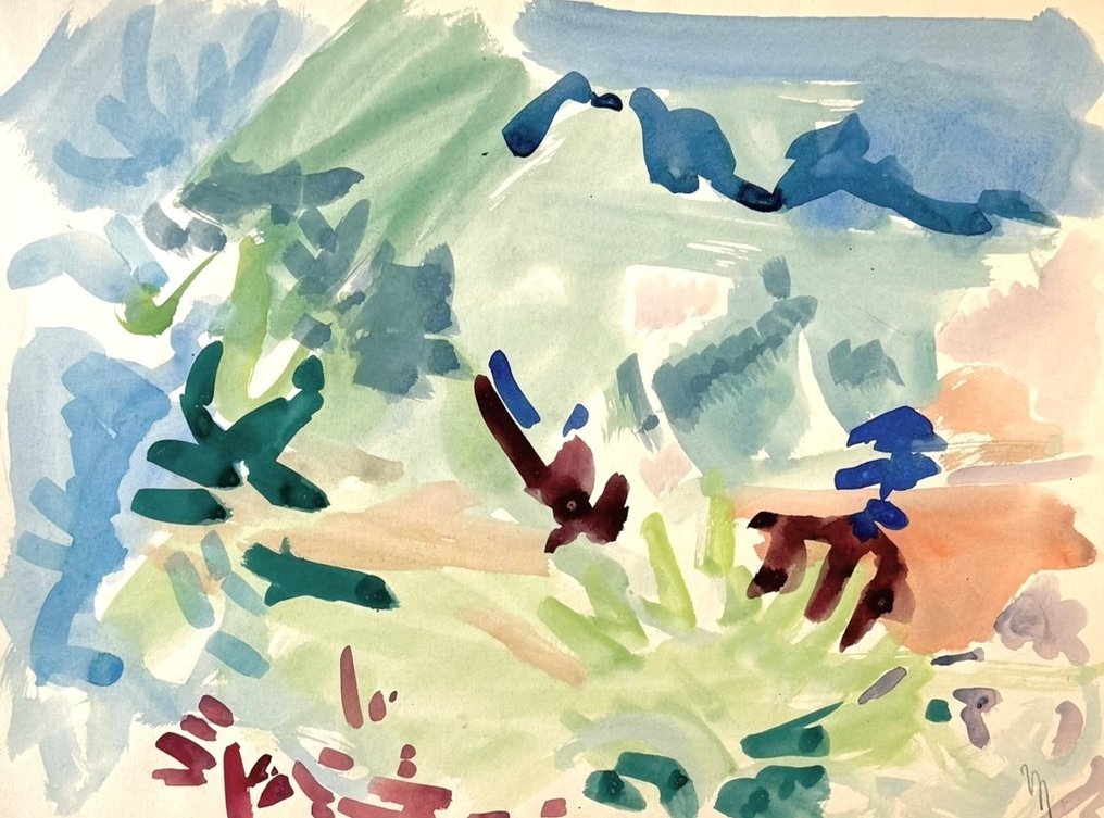 René Mels (1909-1977) - Composition abstraite chromatique #1.0