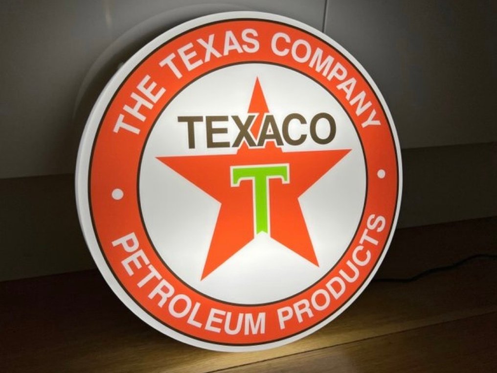 Sign - Texaco - Large Texaco Illuminated Sign Lightbox #4.3