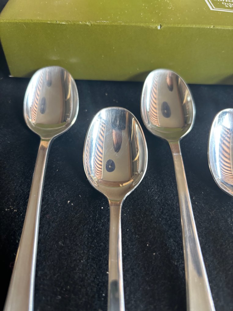 Christofle - Set de cafea (8) - Orly - Placat cu argint - Lingurițe pentru cocktail #1.0