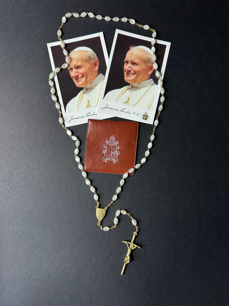  Ροζάριο - Pasta Vitrea - 1980-1990 - Papa Giovanni Paolo II  #1.0