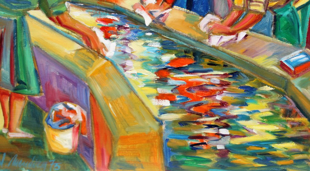 Juan Mendoza Marruedo (1929) - Las lavanderas #4.3