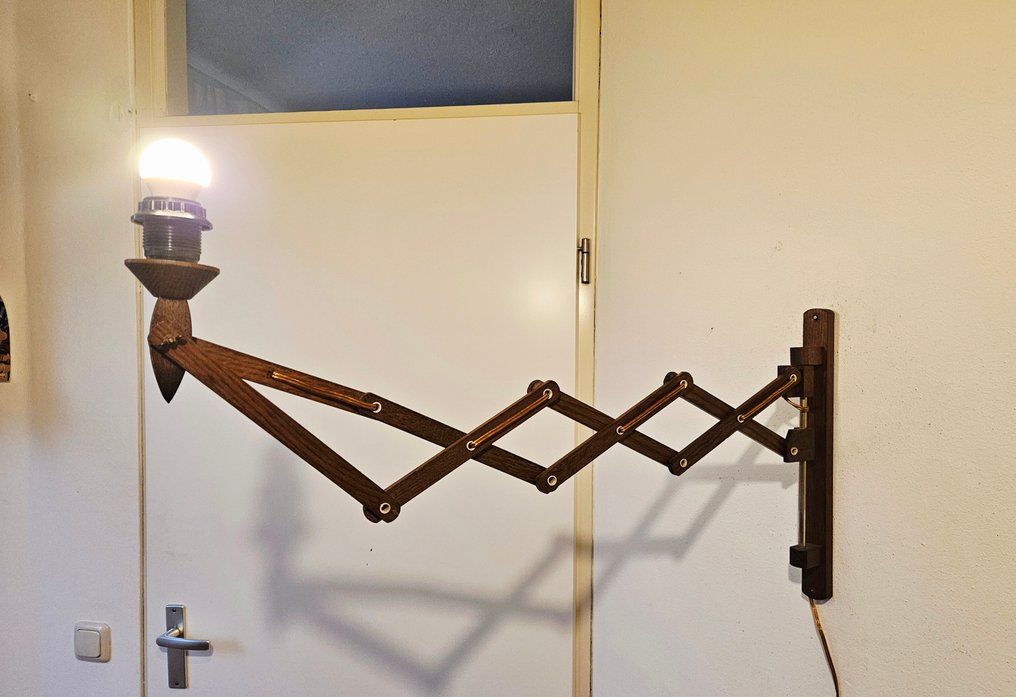 Scissor lamp - Teak - folding lamp up to approximately 80 cm #3.2