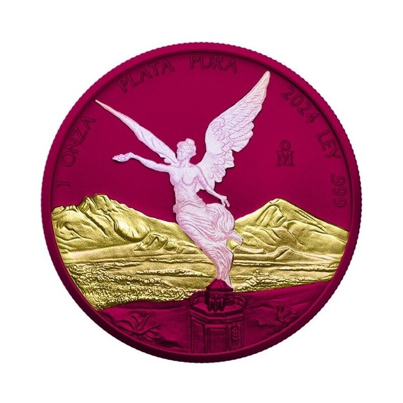 Mexique. 1 Onza 2024 LIBERTAD Space Pink + Opal - 1 oz mit CoA  (Sans prix de réserve) #1.0