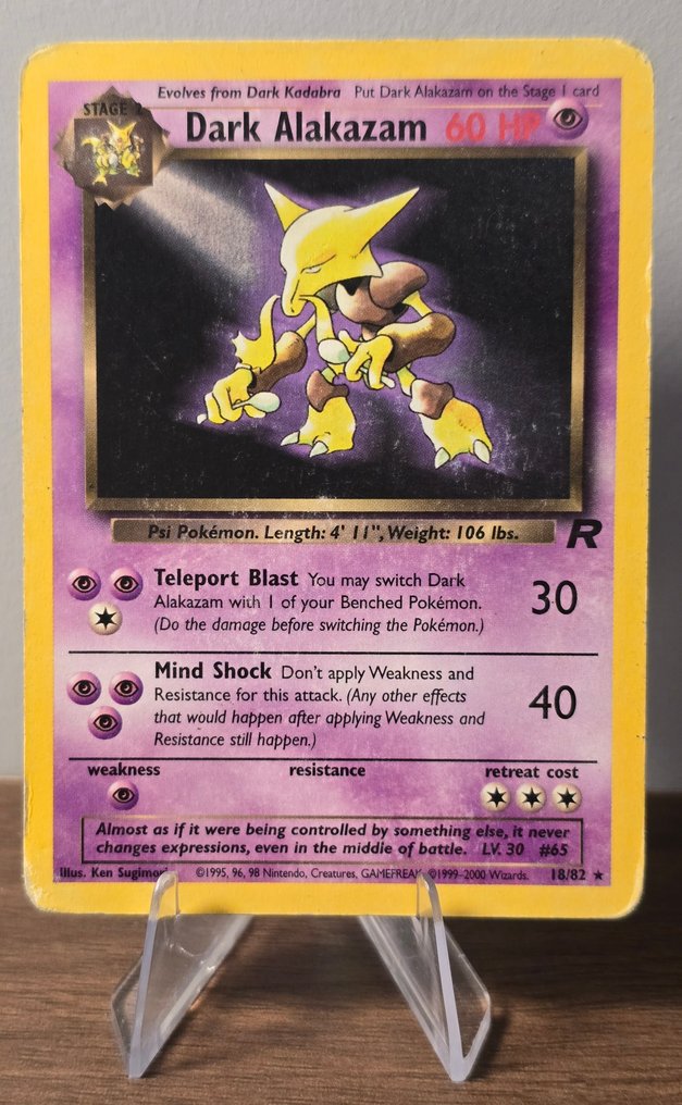 Pokémon - 1 Card - Alakazam 18/82 Hemmelig sjelden - Various sets #1.0