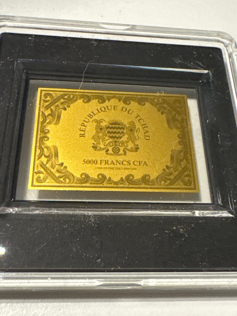 Τσαντ. 5000 Francs Übergabe der Schlüssel, 1/200 Oz (.999) mit CoA  (χωρίς τιμή ασφαλείας) #2.1