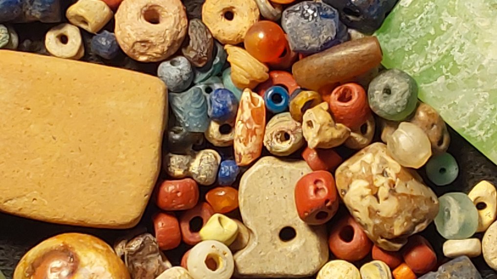 古埃及到罗马 玻璃 超过100个古老的珠子  (没有保留价) #4.3