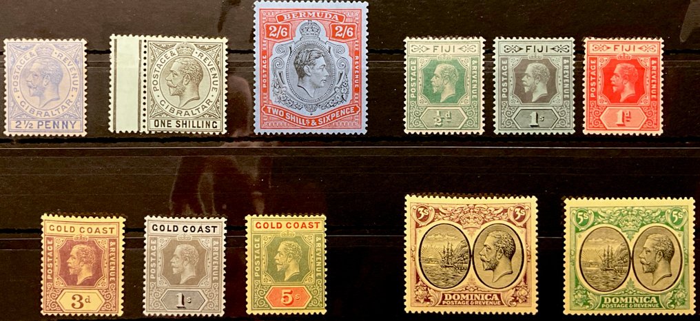 British Commonwealth 1896 - Ελβετικά γραμματόσημα σε κατάσταση πολυτελείας - τρεις φορές άθικτα και οκτώ φορές πολύ καθαρά και #1.0