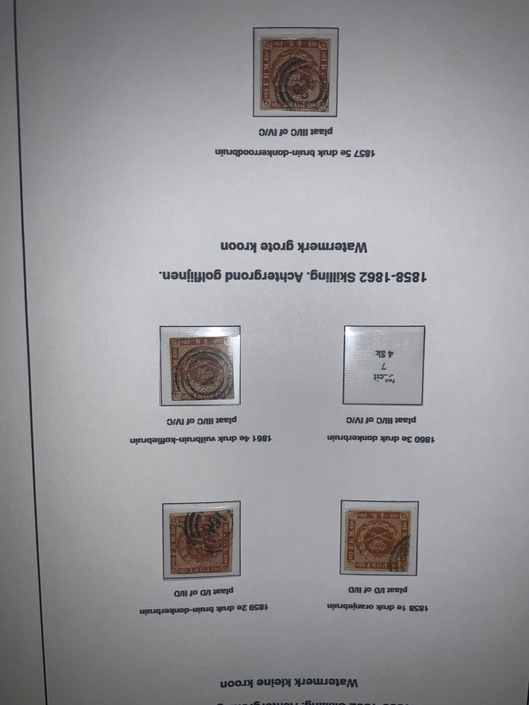 Denmark  - Stamp Collection Denmark 1854-2008, 1600+ F-VF Used Stamps in album/book #3.2