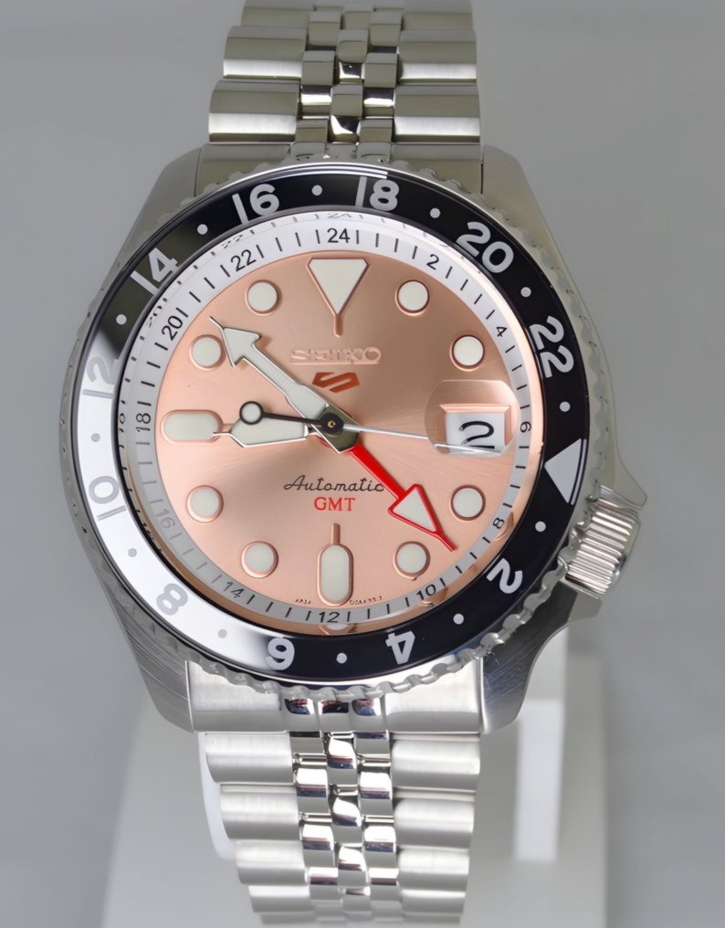 Seiko - 5 GMT Automatic Salmon Dial - Fără preț de rezervă - SSK043 - Bărbați - 2020+  #4.3