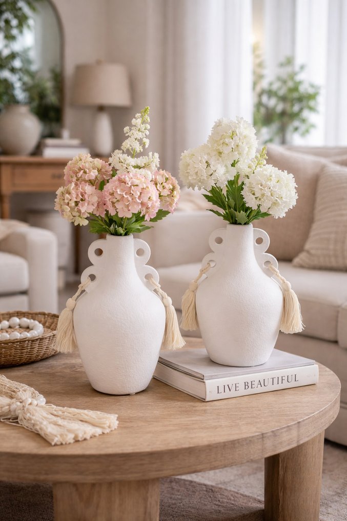 Vas (2)  - piatră de dolomit - Proiectează vazele cu ciucuri. #1.0