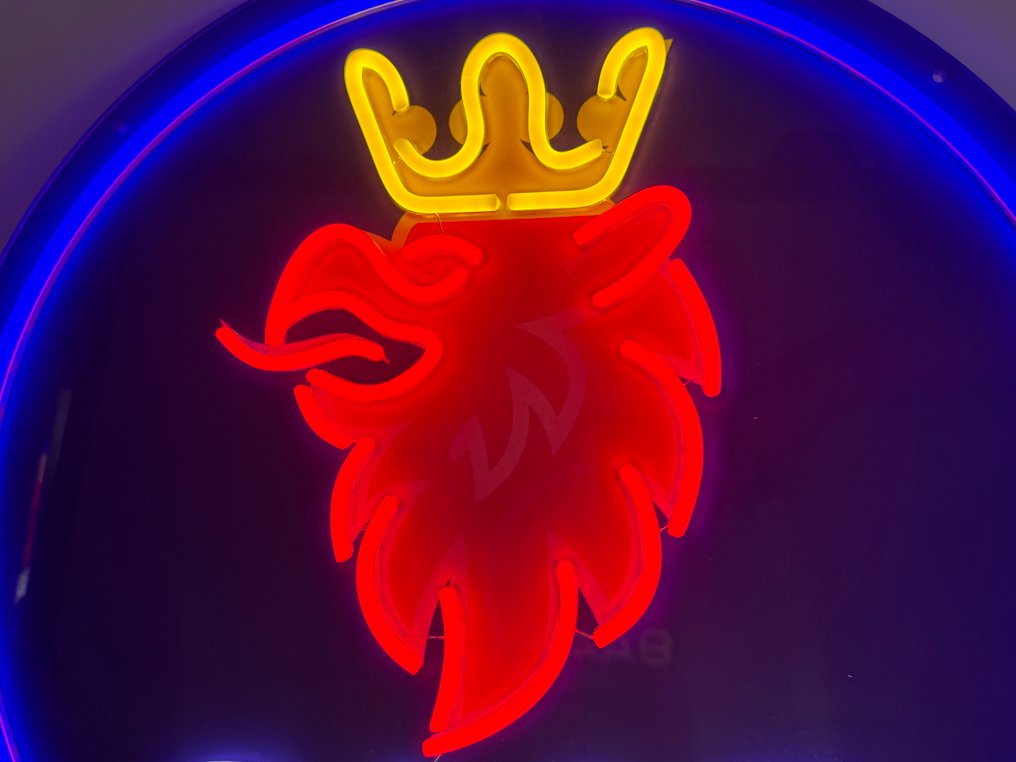 Sign - Saab - Saab Neon Illuminated Lighted Sign Lightbox #3.2
