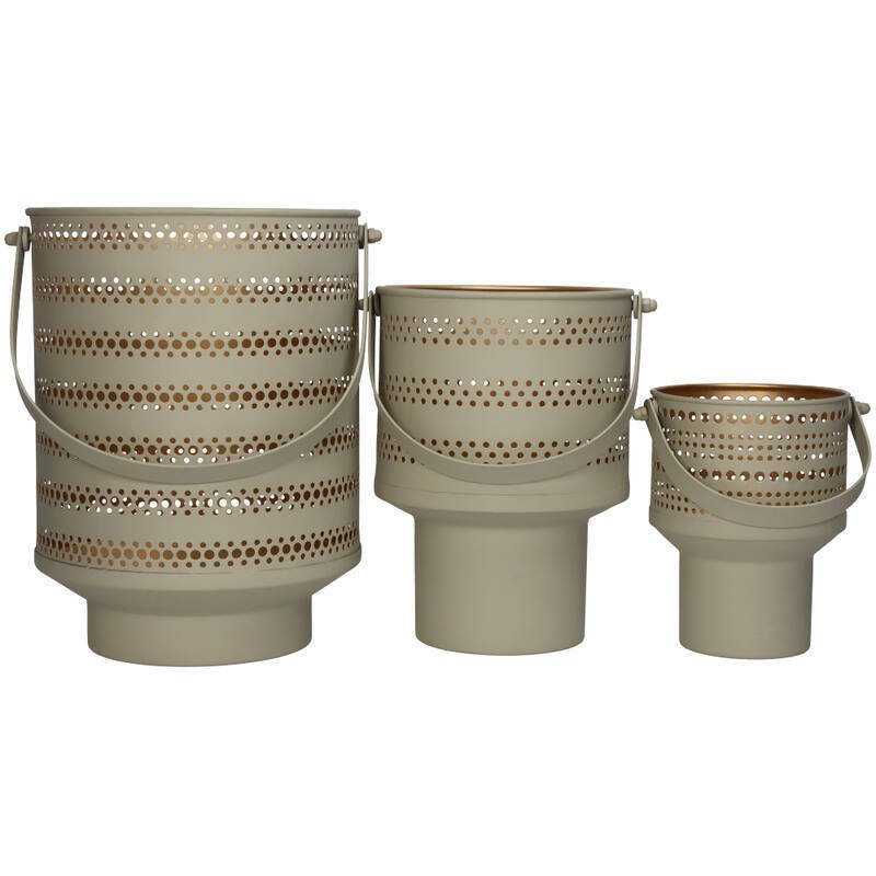 Lanternă (3) - Metal - Design cu perforații #3.2