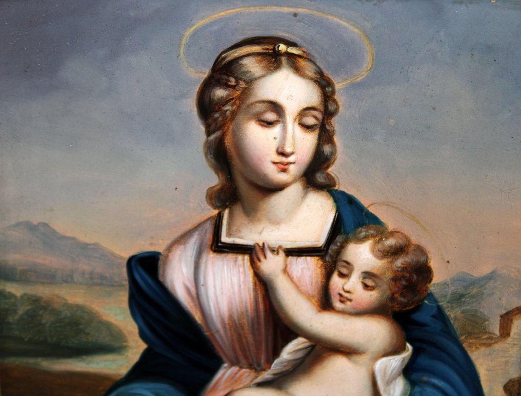 École italienne (XIX) - Vierge et Enfant #2.1