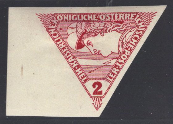 Österreich - Austria 1916, Nr 217 U, imperforated value with margin, attractive, MH in very good condition! #1.0