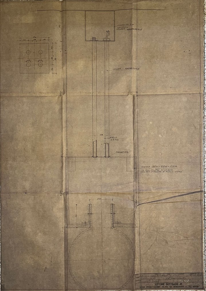 Ettore Sottsass JR - Progetto Hanging Lamp #2.1