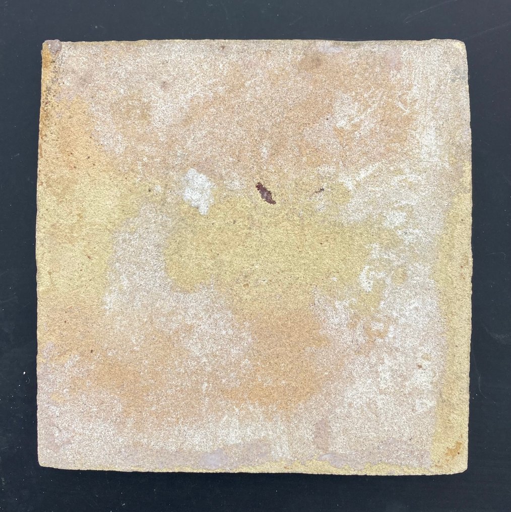  Πλακάκι - Αρχαία Delfts μπλε πλακίδιο με ένα μεγάλο θαλάσσιο τέρας. - 1700-1750  #4.3