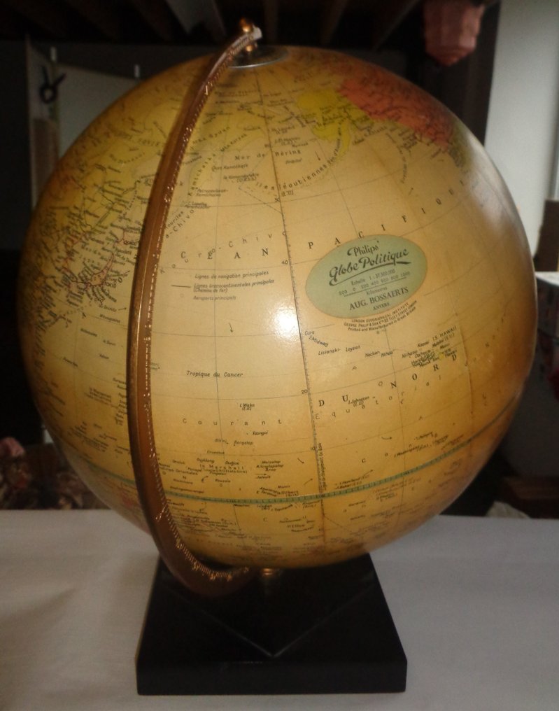 Terrestrial table globe - Philips Globo Político - 1950-1960 #3.2
