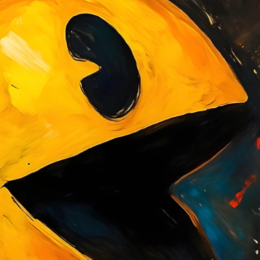 AT9 - [Canvas XL] Pac-Man - Oil Painting Tribute #4.3