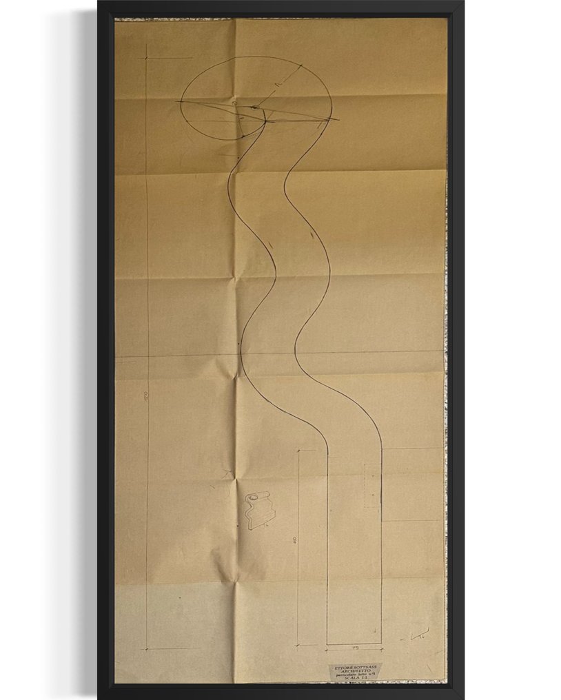 Ettore Sottsass - Progetto Particolare Letto N.1 #1.0