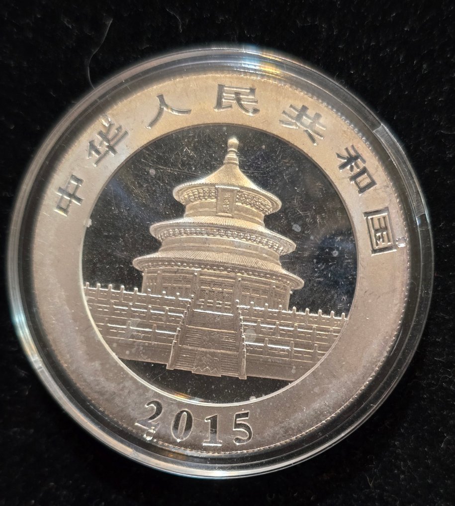 Cina. 10 Yuan 2015 Panda, 1 Oz (.999)  (Senza prezzo di riserva) #1.0