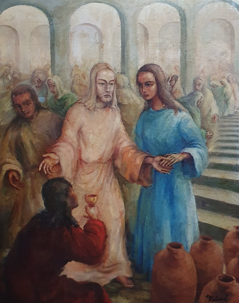 Hubert Philippe Marie Estourgie (1924-1982) - The wedding at Kana #1.0