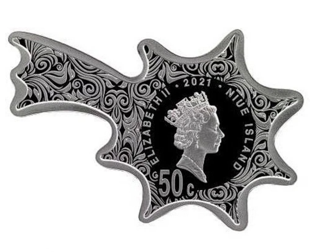 Niue. 50 Cent 2021 Happy Christmas - Jesus - 8g mit CoA und BOX (Sans prix de réserve) #1.0